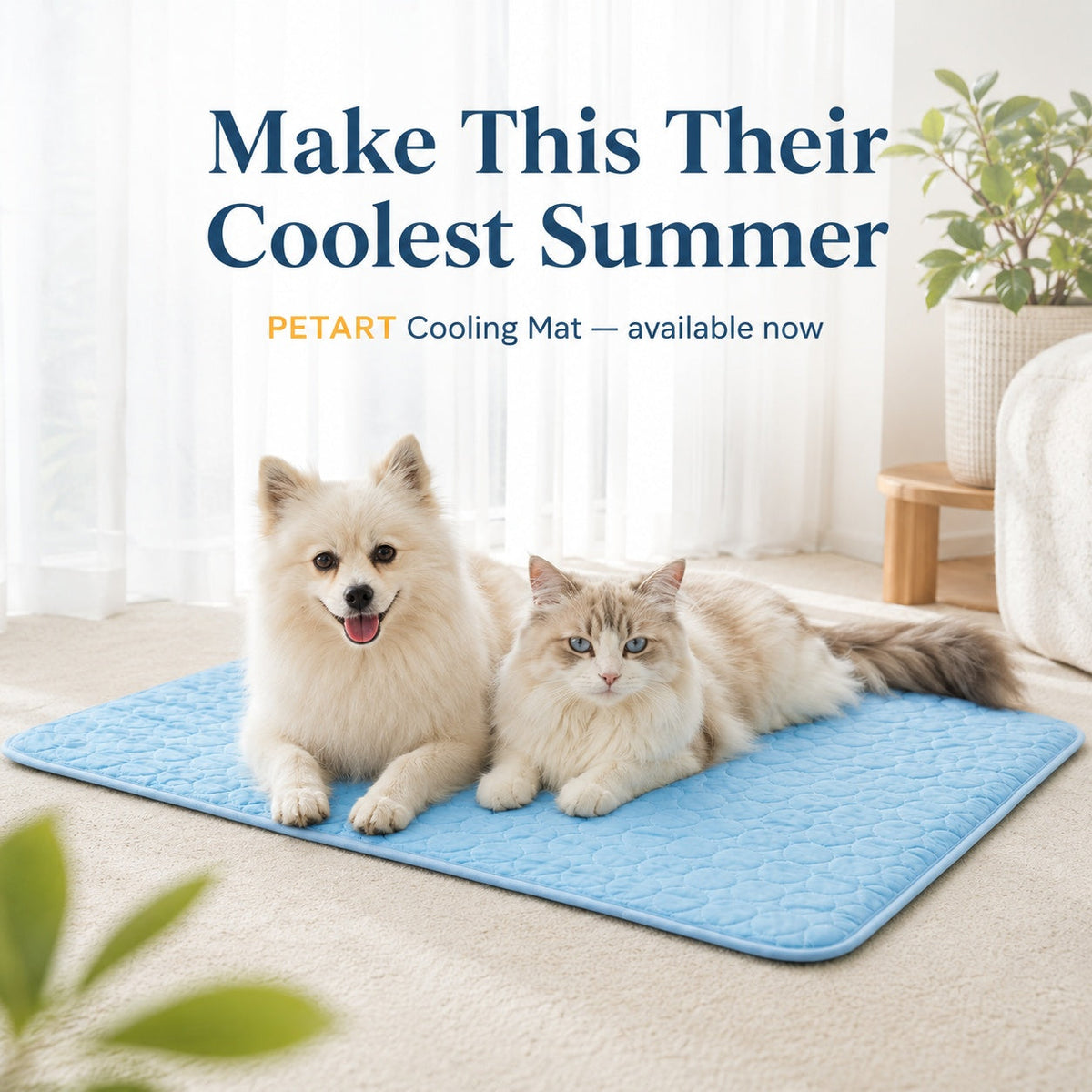 Round Pet Cooling Ice Pad - Summer Cooling Mat For Dogs & Cats Pets Fashion
