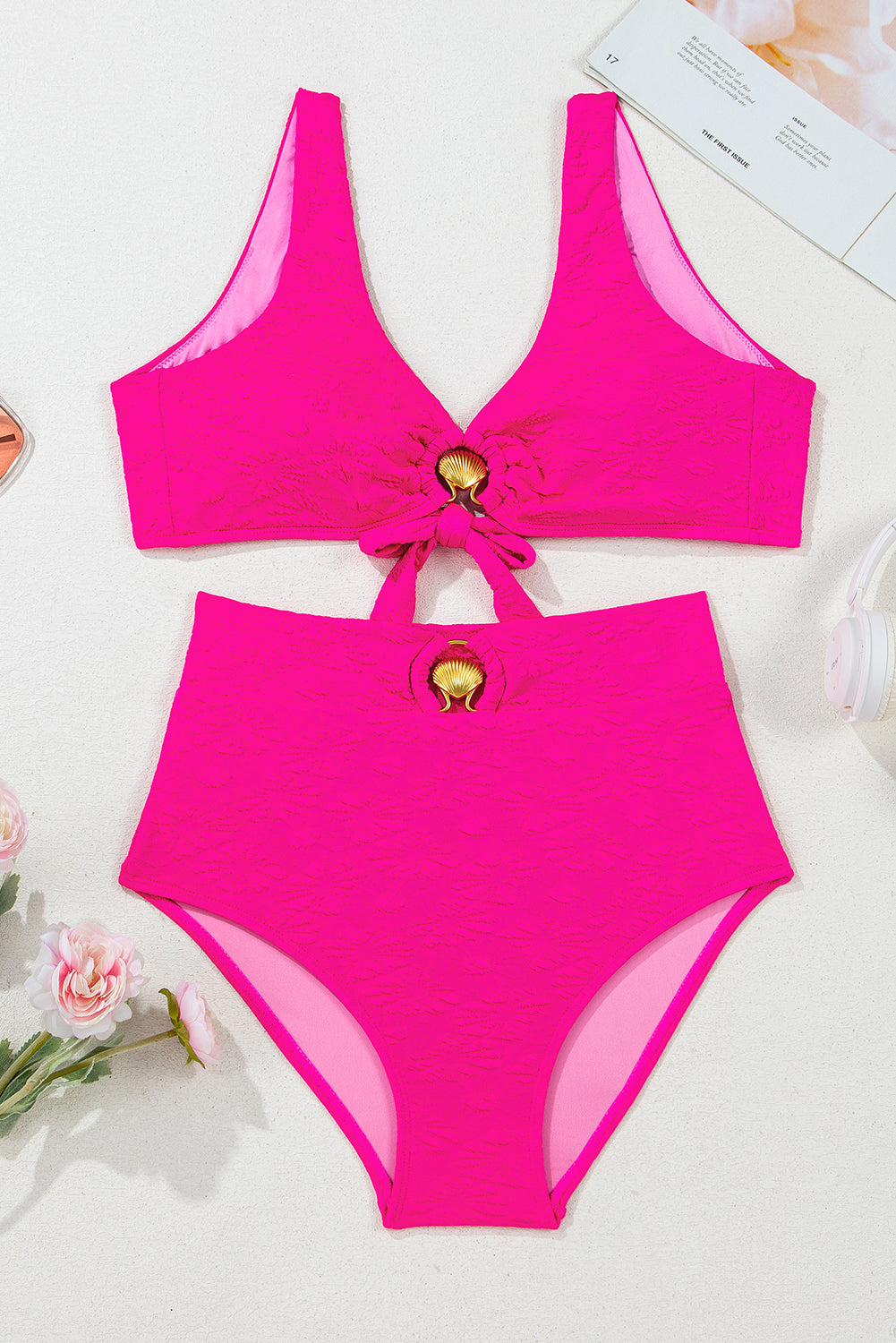 Sofia Knotted 2pcs Bikini Swimsuit LuxuryLifeWay Online Store