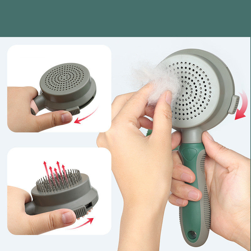 Pet Hair Removal Comb Cat Brush Self Cleaning Slicker Brush Hair Removal Double-sided Massage Pets Fashion