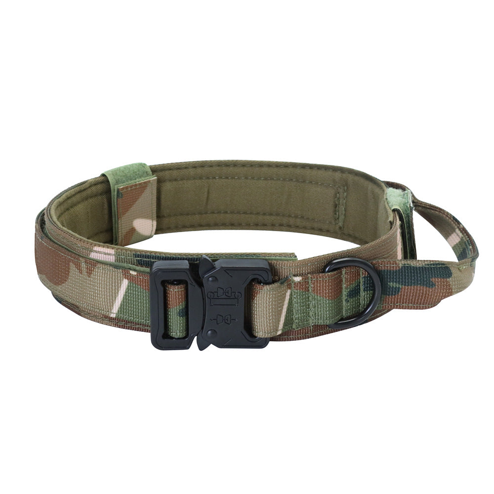 Pet Tactical Dog Collar And Leash Set, Adjustable Military Nylon Dog Collar Pets Fashion