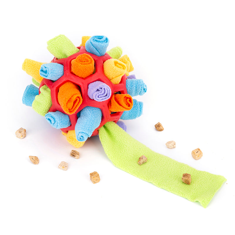 Pet Dog Sniff & Snack Puzzle Ball  Snuffle Ball Canine Enrichment Nose Pad Toys Pets Fashion