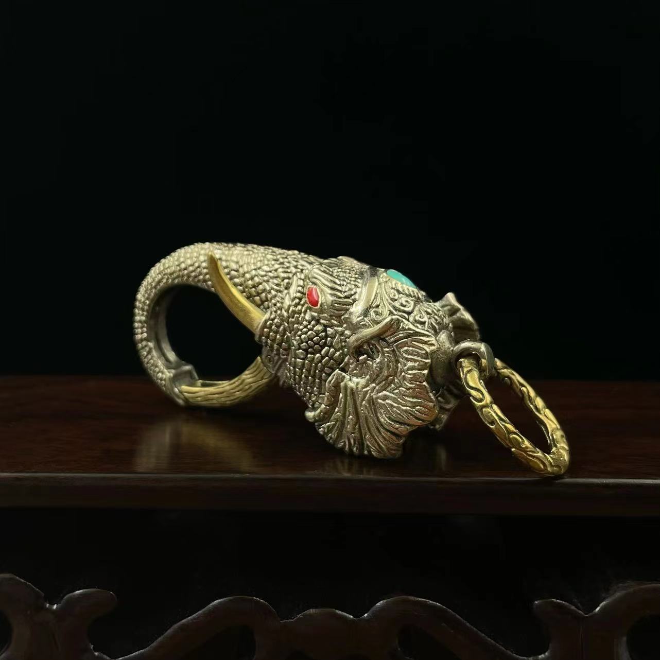 Elephant Keychain Men's Antique Waist Hanging LadyShow.Store