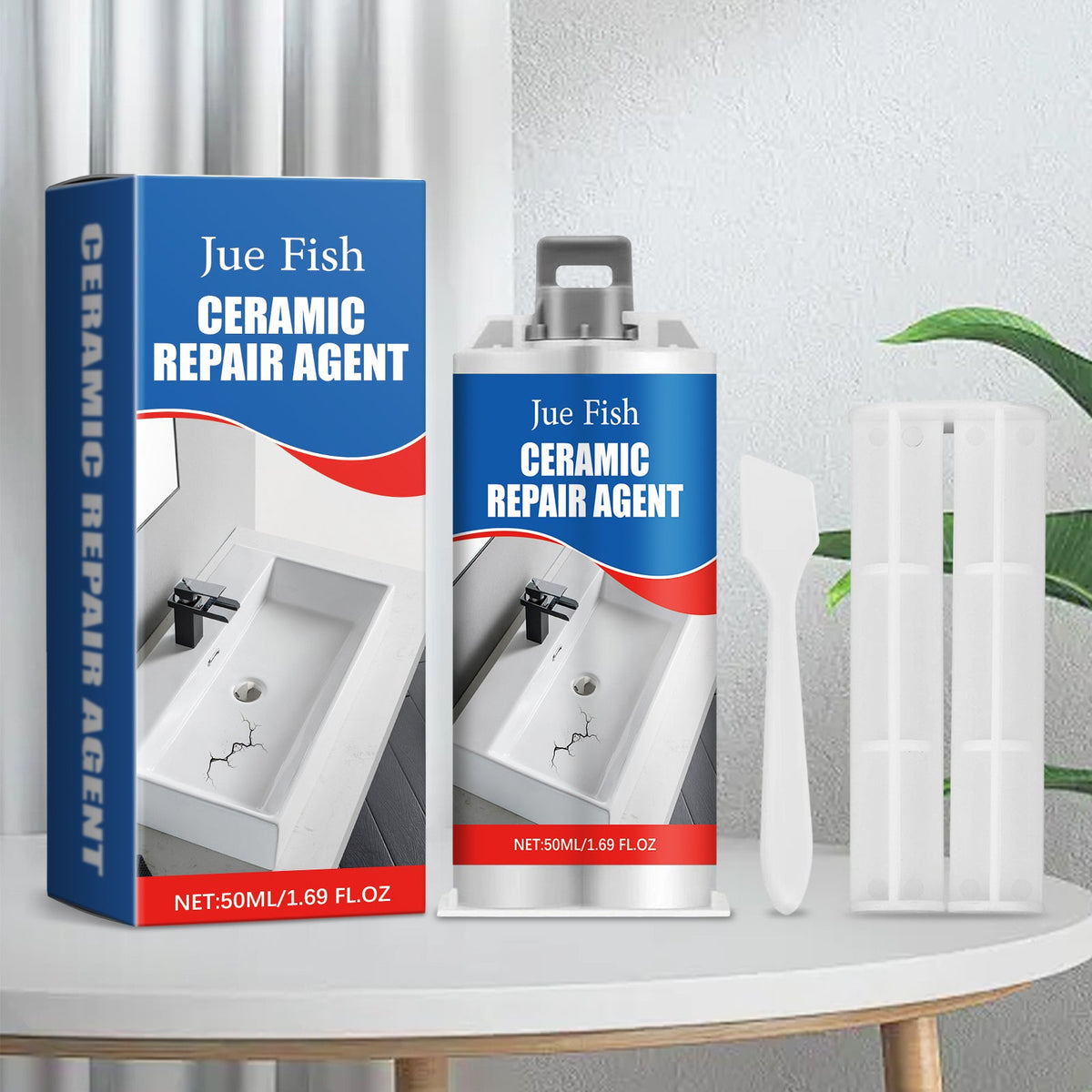 50ml Bottle Of Tile Repair Adhesive-2 Tools1box Tri Light Beauty