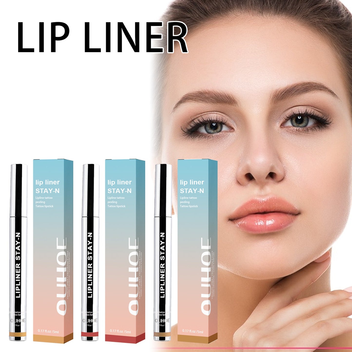 Peel-off Lip Liner Burgundy Tri Light Beauty