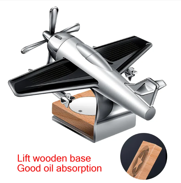 Solar Airplane Car Perfume Ornament Best YouTube Store