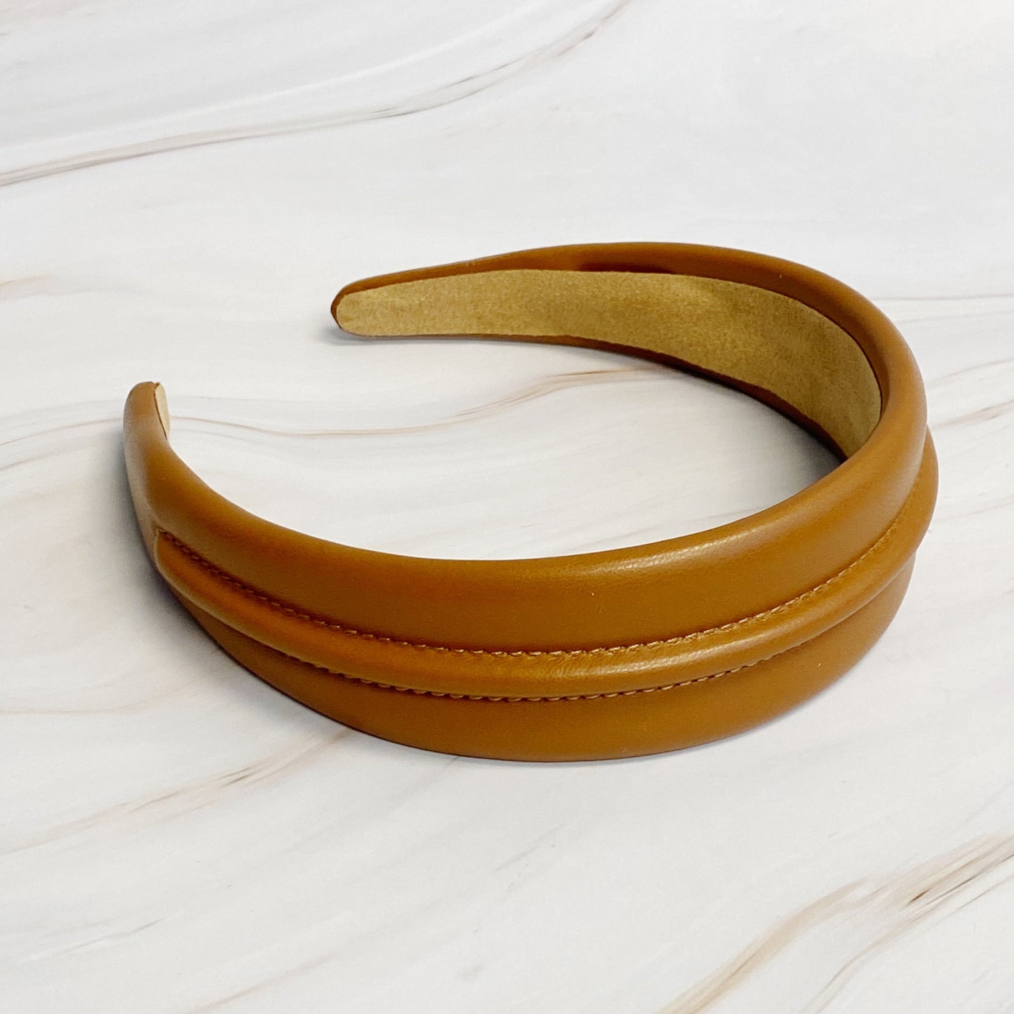 Classy Vegan Leather Headband LadyShow.Store