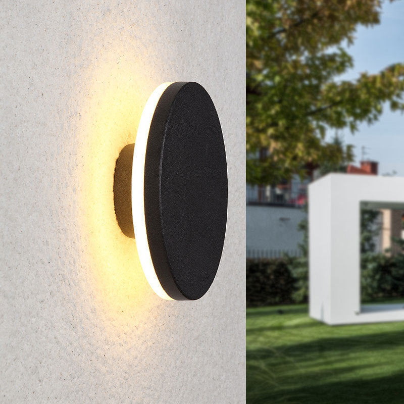 Led Outdoor Wall Lamp Simple Exterior Wall Waterproof Creative PearlNestDecor.com