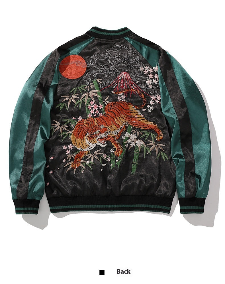 Tiger Mountain Embroidery Special National Style Chinese Fashion Fall Jacket Coat Pi-Mart