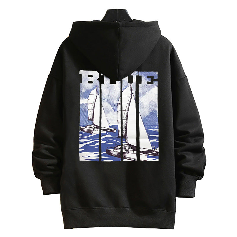 Men's Plus Size Velvet Hooded Jacket for Autumn/Winter Pi-Mart