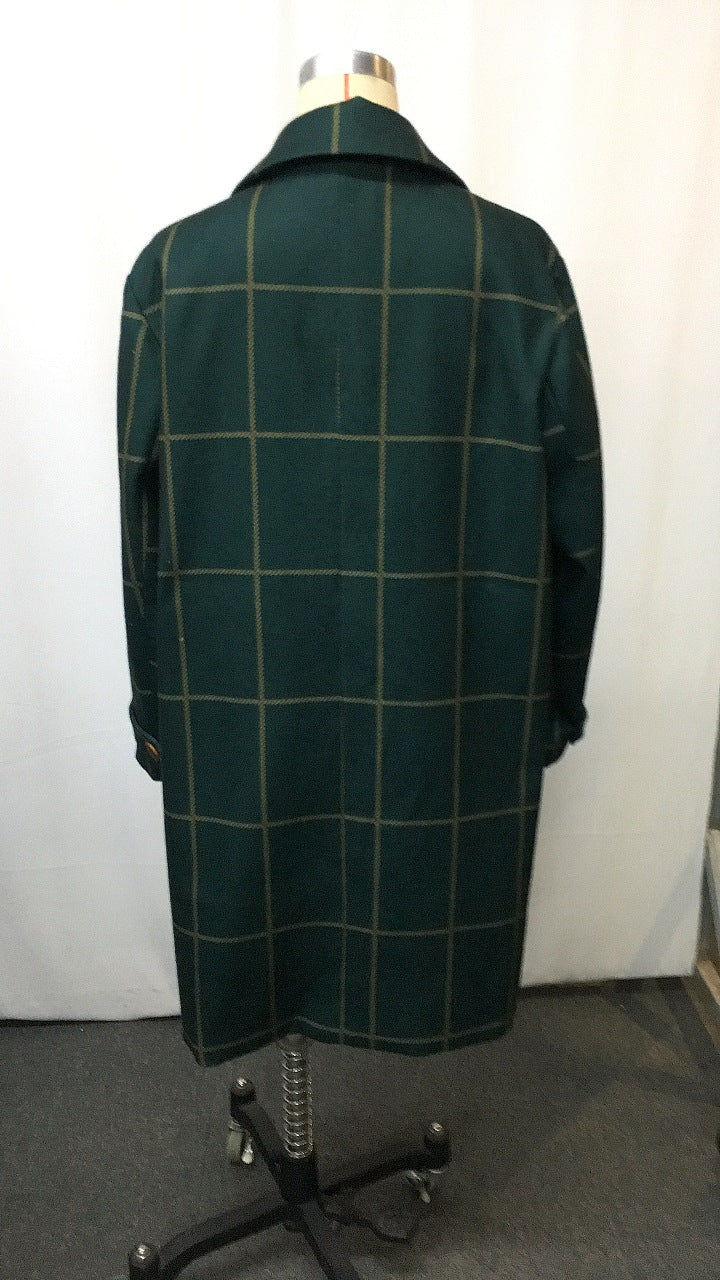 Plaid Mid-length Lapel Large Size Jacket CJD