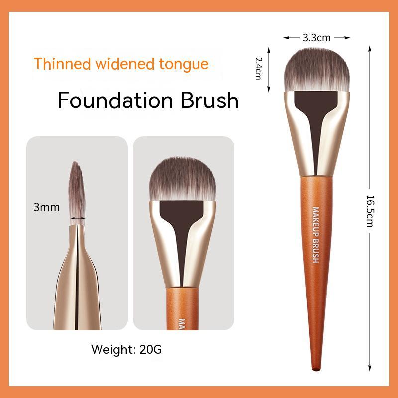 Lightweight Seamless Flat Head Base Makeup Facial Care Brush LadyShow.Store