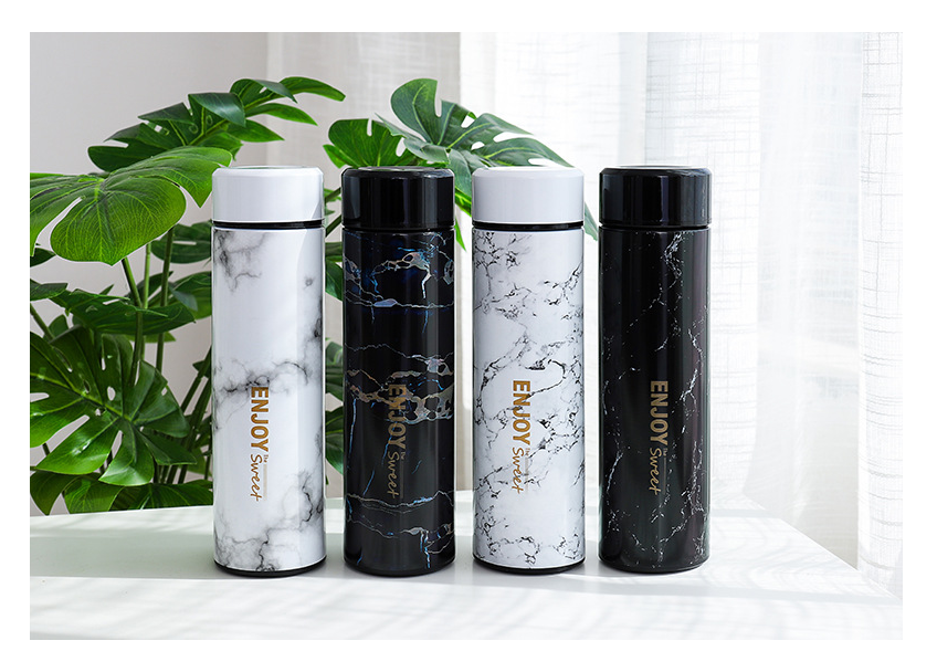 Marble Insulated Water Bottle and Cup LadyShow.Store