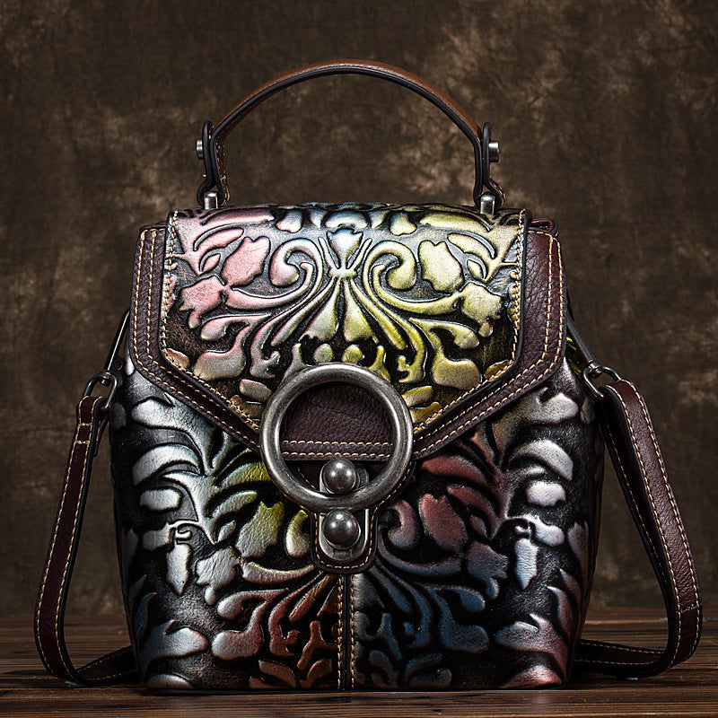 Cow Leather Backpack Multi-function Ladies Shoulder Bags Handbags LadyShow.Store