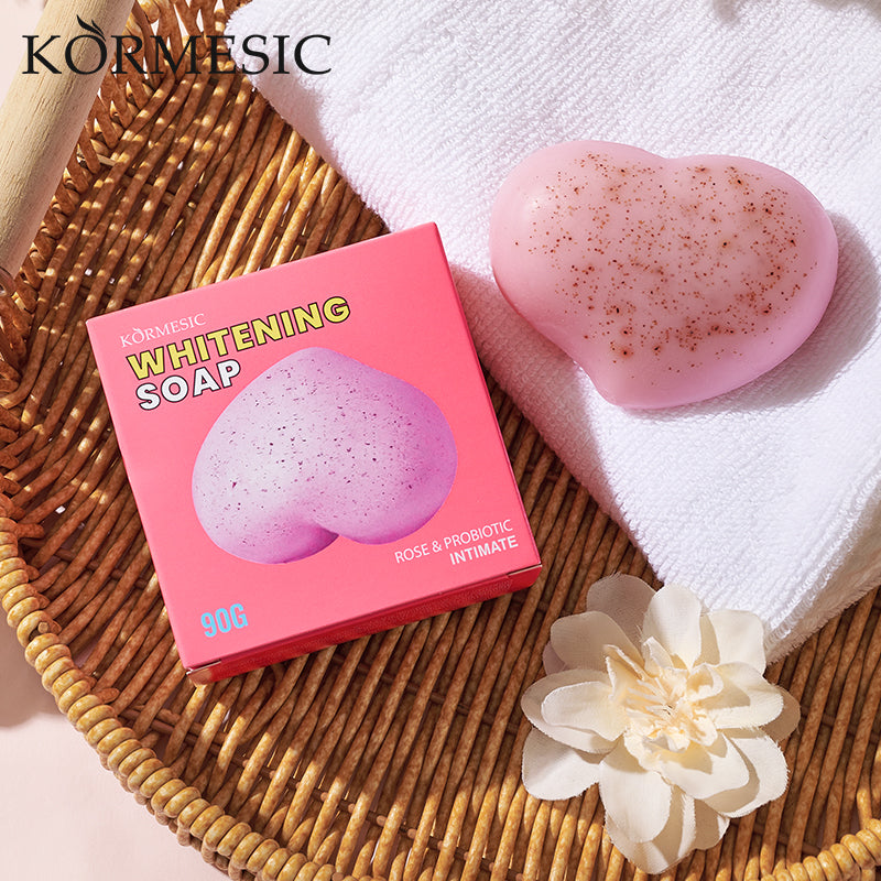 KORMESIC Rose&Probiotic Private Whitening Soap QB Quick Return  Foreign Version 90g Tri Light Beauty