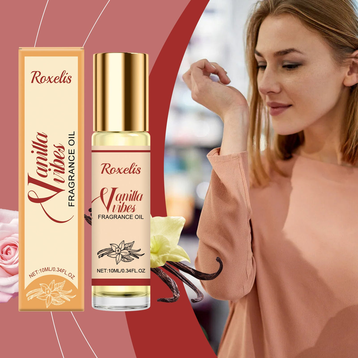 Small Group Fragrance  Lasting, Natural Fresh, Elegant, Charming, Elegant, Elegant, Elegant, Ball Perfume, Ball Perfume  Vanilla  10ml, 1Box Tri Light Beauty