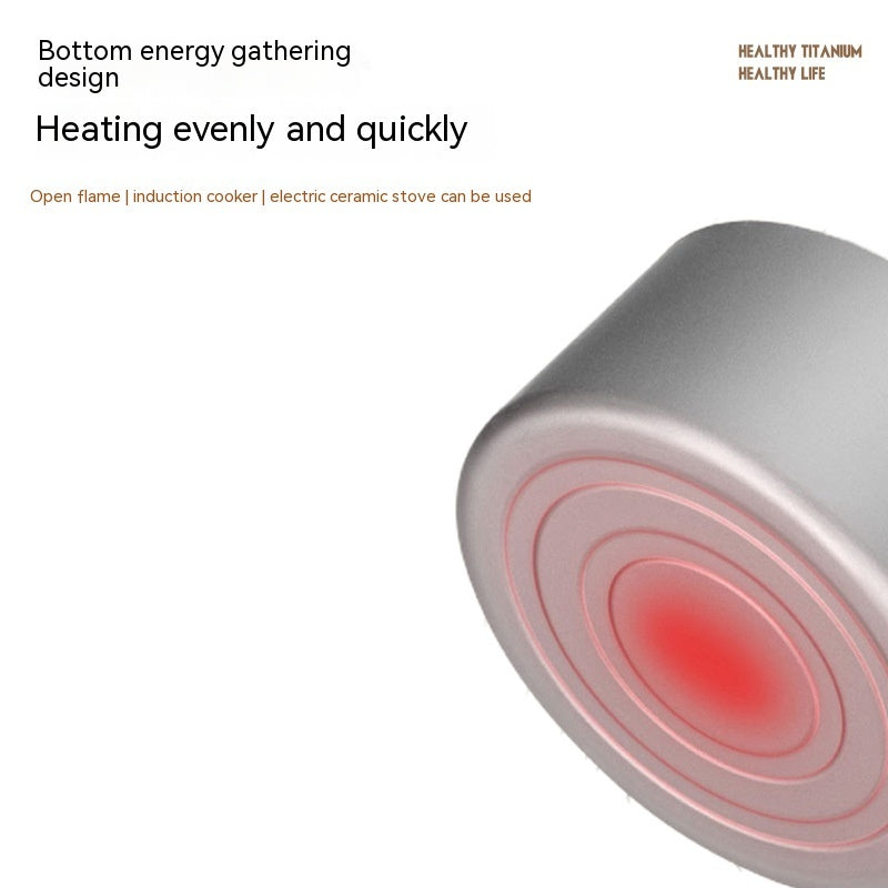 Outdoor Titanium Kettle Boiling Water Camping Household PearlNestDecor.com