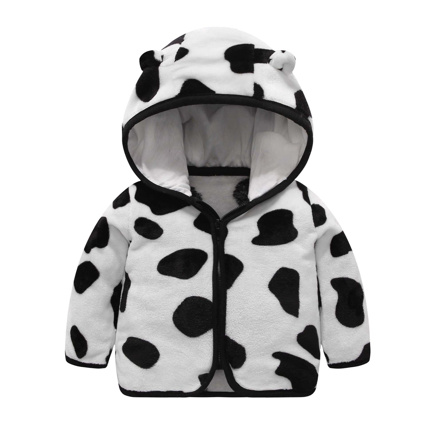 Children's Hooded Coral Fleece Padded Jacket Pi-Mart