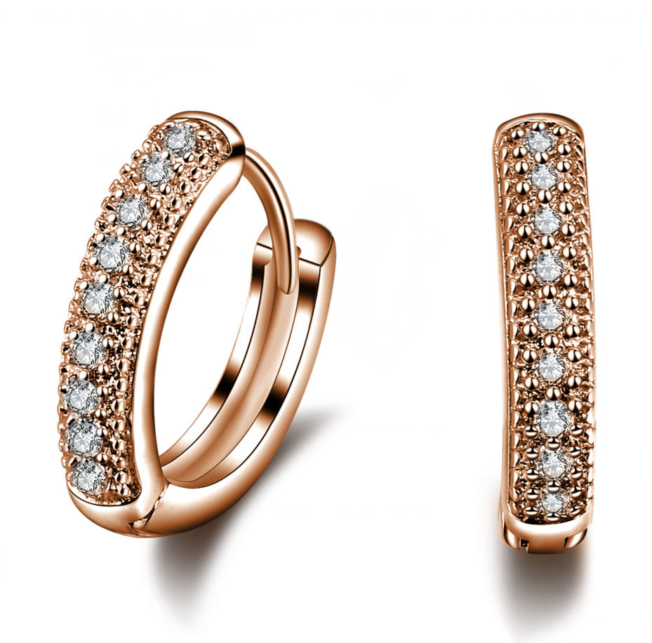 Vintage Earrings 3A Zircon White Gold Plated LadyShow.Store