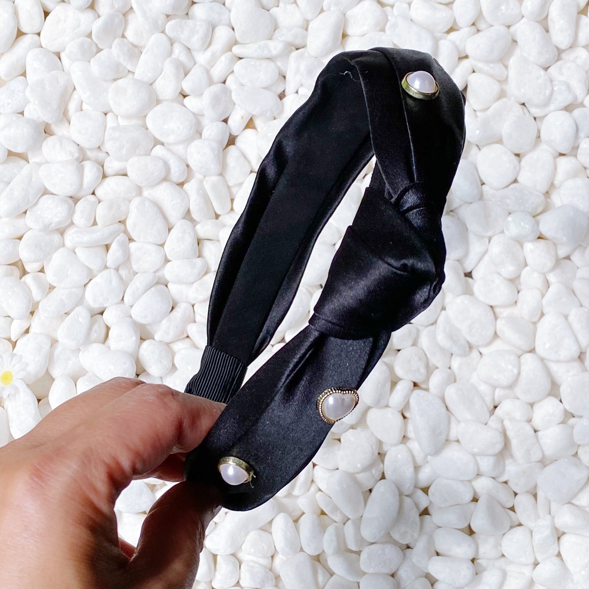 Liz Heart Embellished Headband LadyShow.Store