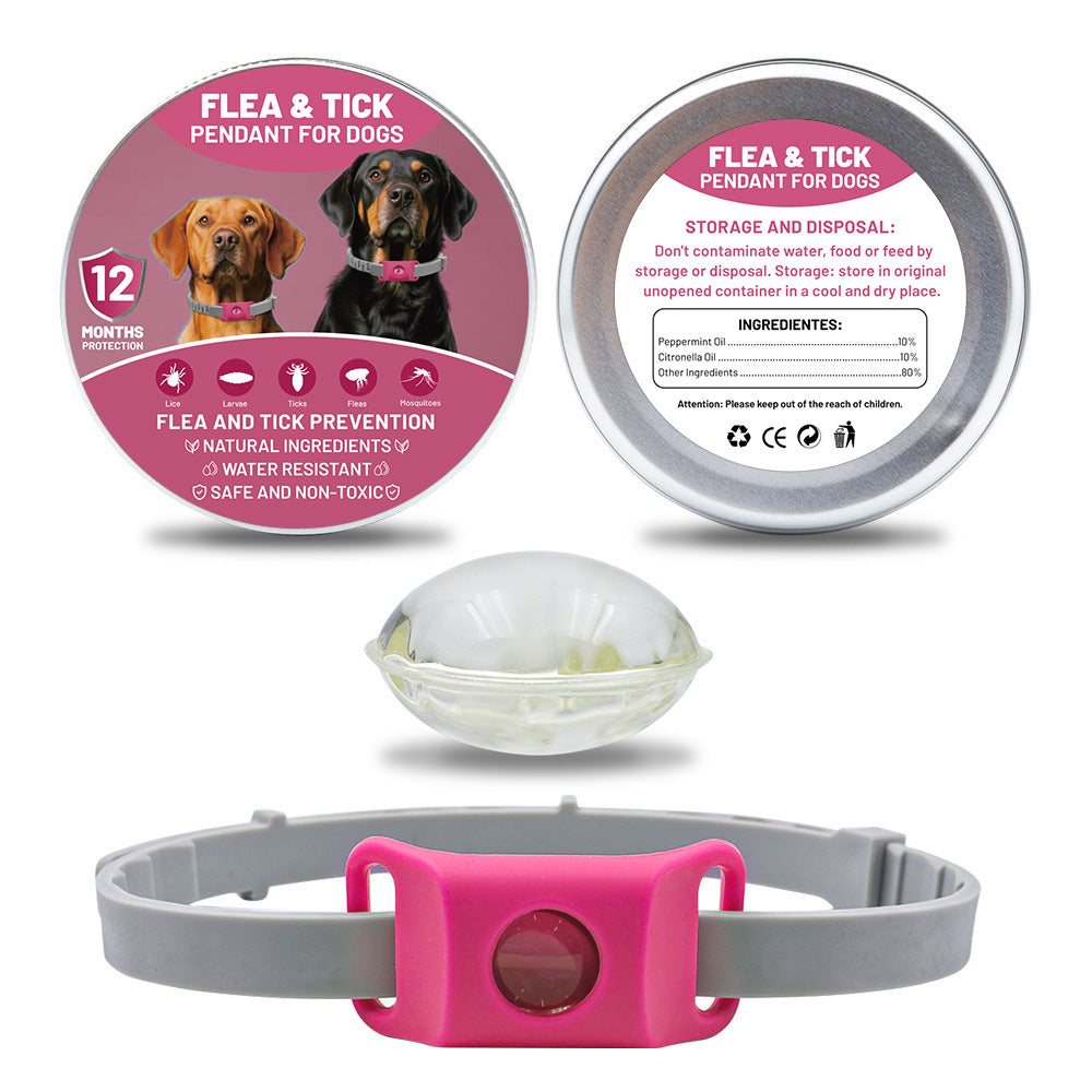 Pet Insect Repellent Button Collar Capsule Suit Pets Fashion