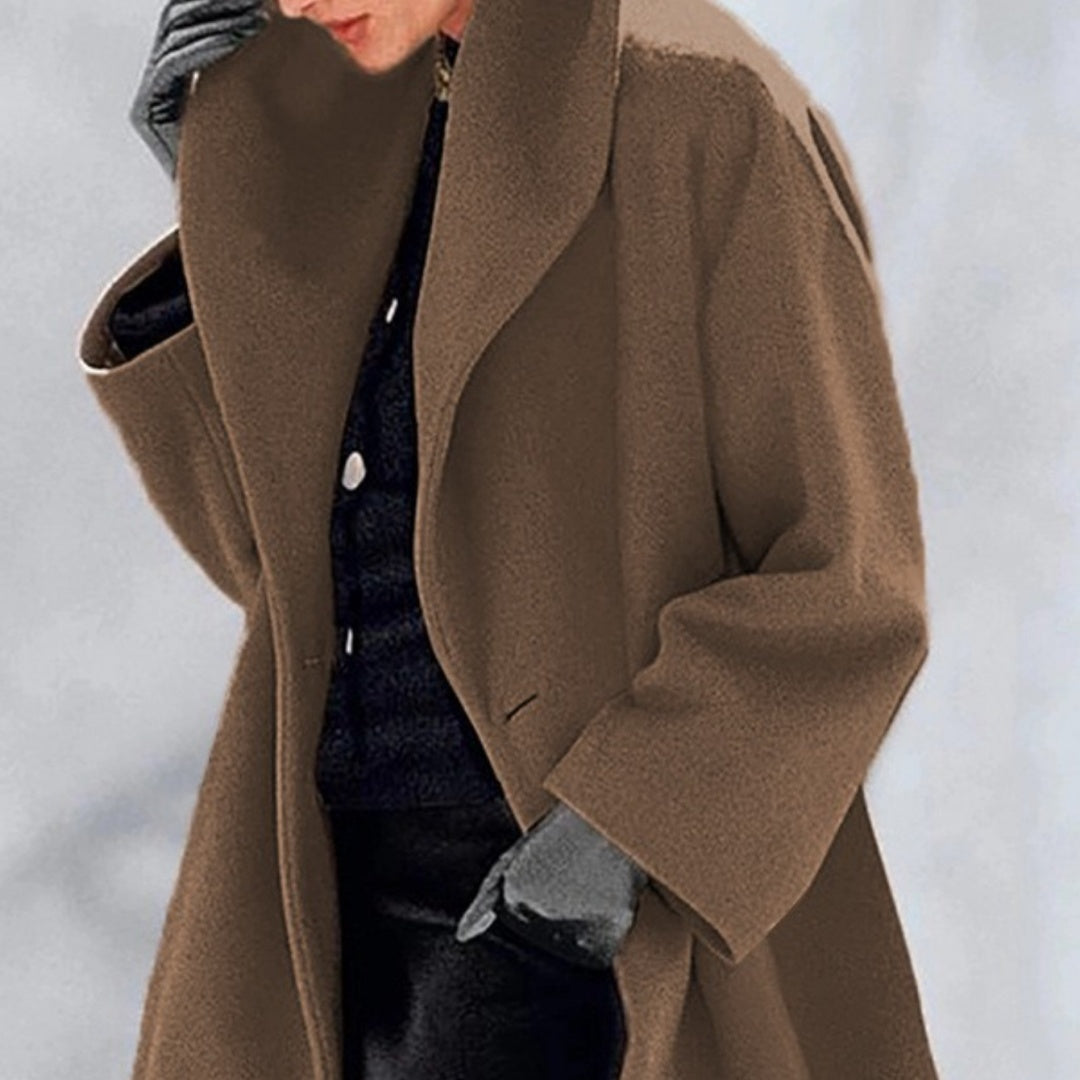 Women's Trendy Clothes Multi-color Round Neck Loose Sweater Woolen Coat Solid Casual Coat For Autumn And Winter LadyShow.Store
