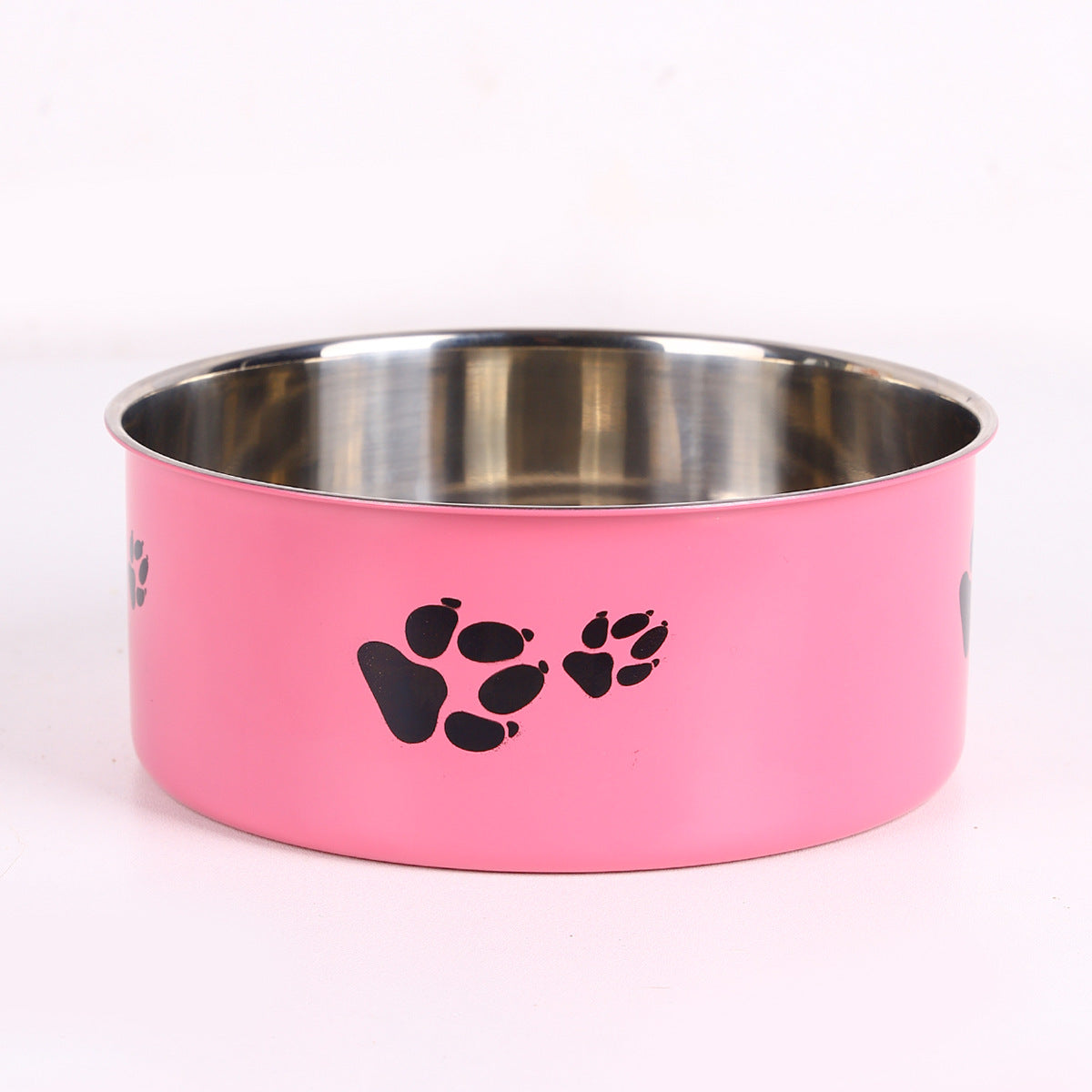 Stainless Steel Dog Bowl Large Capacity Anti-tumble Cat Bowl Pets Fashion