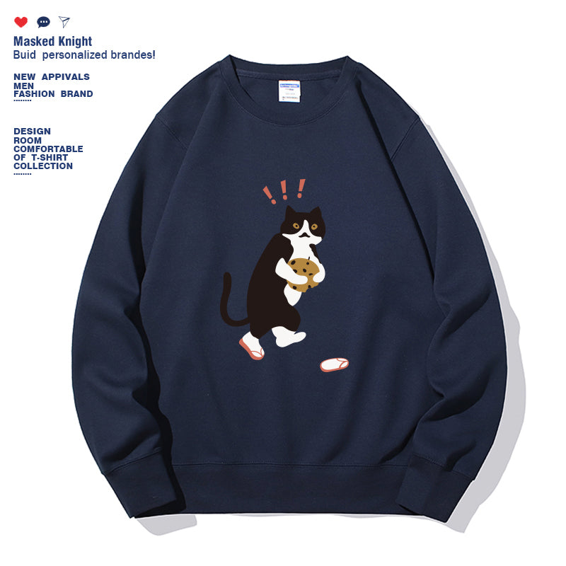 Women's Fashionable Solid Color Printed Long Sleeved Sweatshirt NorixaFashion.com