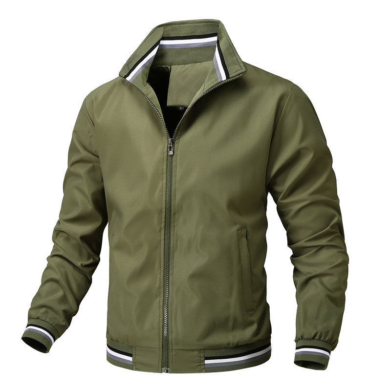 Sports Solid Color Jacket Men's CJD