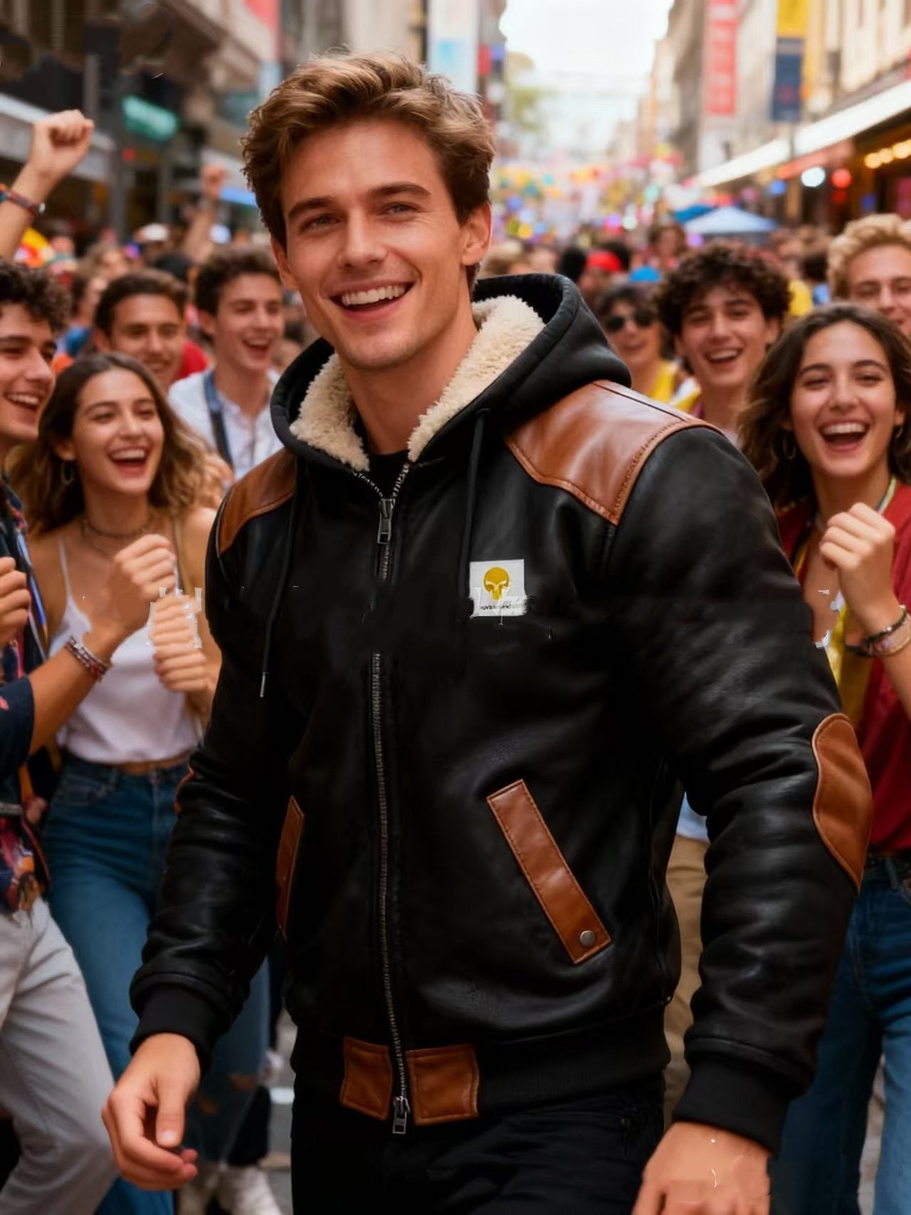 Men's Winter Fleece-Lined Thick Hooded Jacket Best YouTube Store