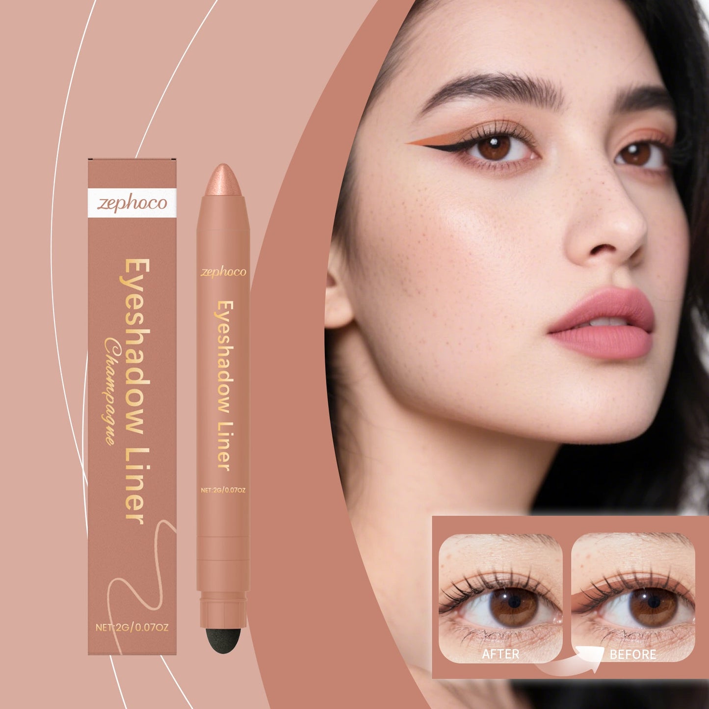 2-in-1 Eyeliner Pen Champagne Tri Light Beauty