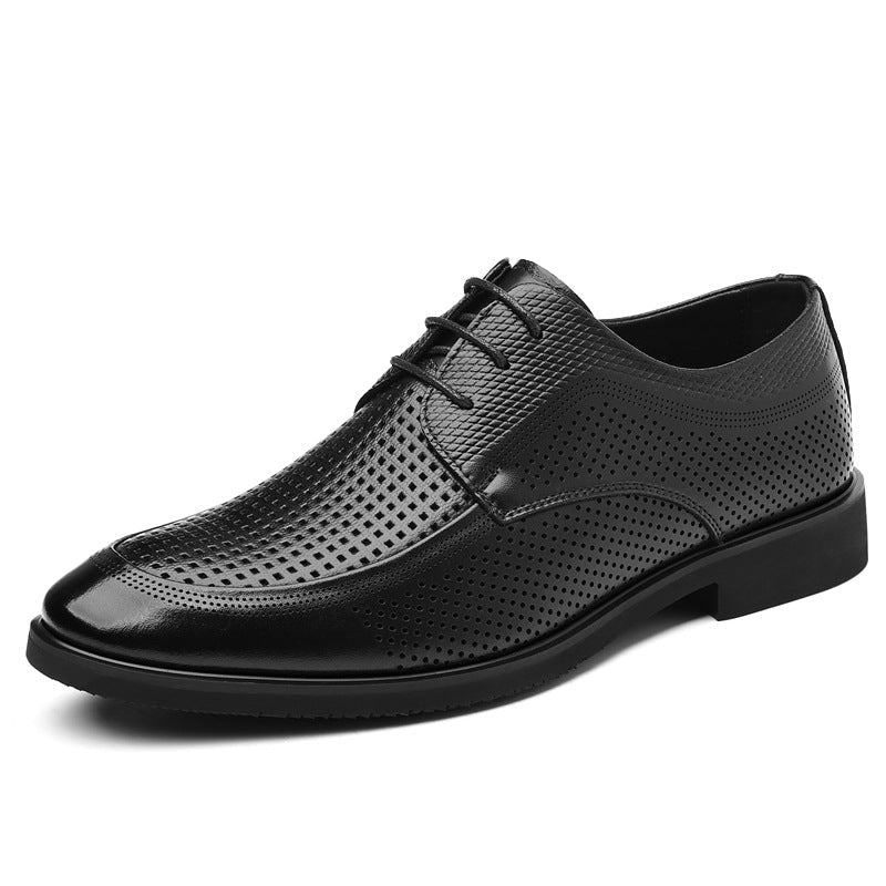 Leather Dress Shoes For Commuting With A Non-slip Round Toe Best YouTube Store