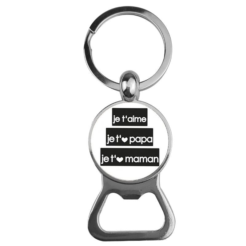 Ornaments Time Gemstone Bottle Opener Keychain LadyShow.Store