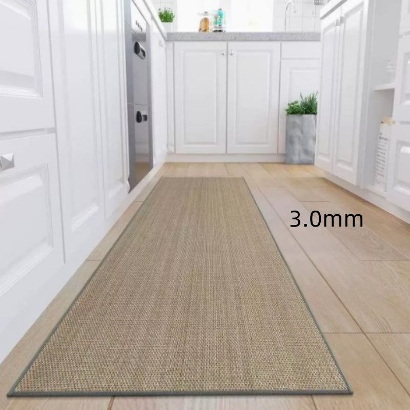 Linen Kitchen Floor Mat Non-slip Twill Kitchen Carpet PearlNestDecor.com