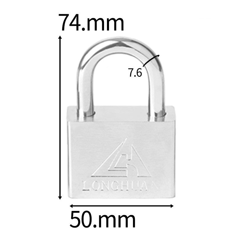The Padlock Of The White Steel Electric Meter
