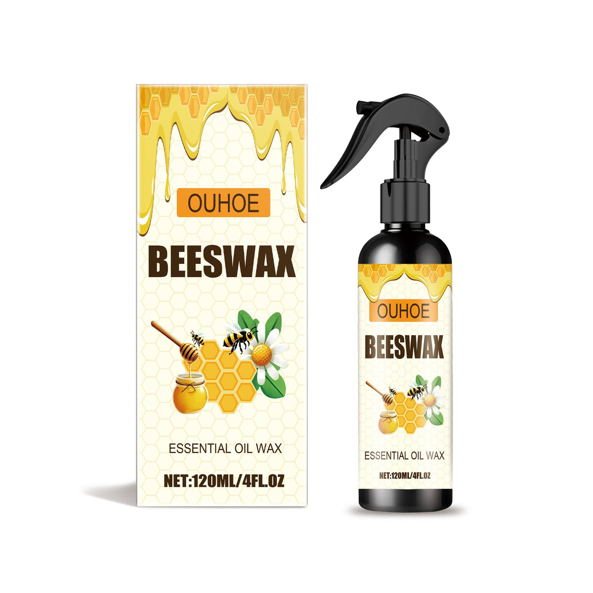Furniture Floor Care Polishing Waterproof Anti Cracking Scratch Refurbishment Care Wax Furniture Beeswax Spray Warehouse Single Bottle Stock Out, According To BOM Stock New Label Carton 120ml 1 Box Tri Light Beauty