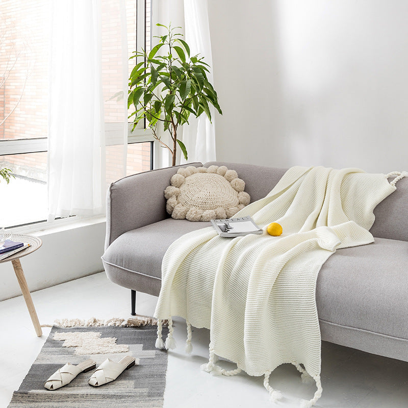 Knitted Leisure Decorative Blanket PearlNestDecor.com