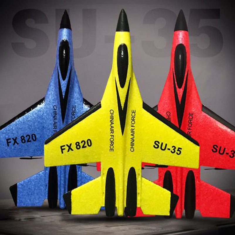 SU35 Remote Control AircraftFX820 remote control fighter fixed wing glide foam children's model airplane LuxuryLifeWay Online Store