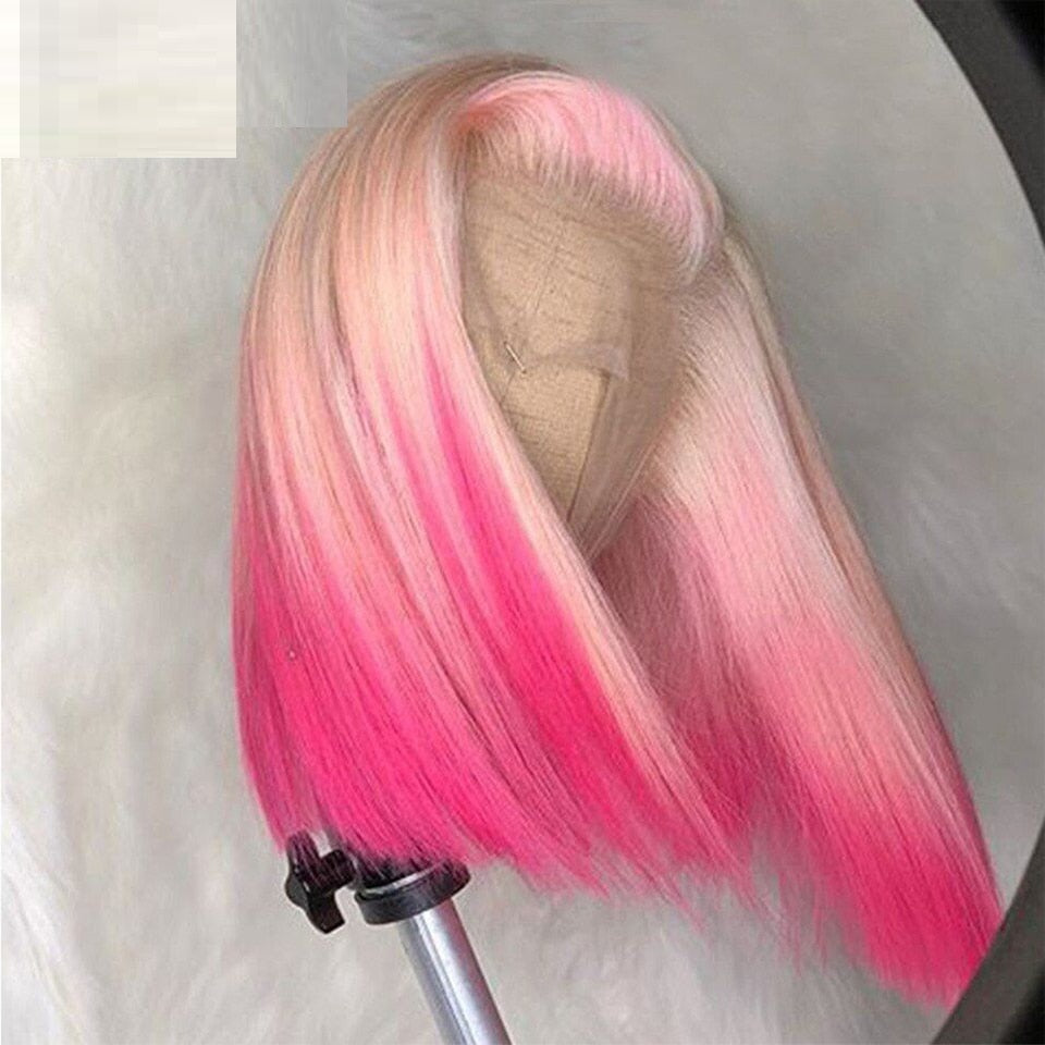Gradient Front Lace Semi-machine-made High-quality Human Hair LuxuryLifeWay Online Store