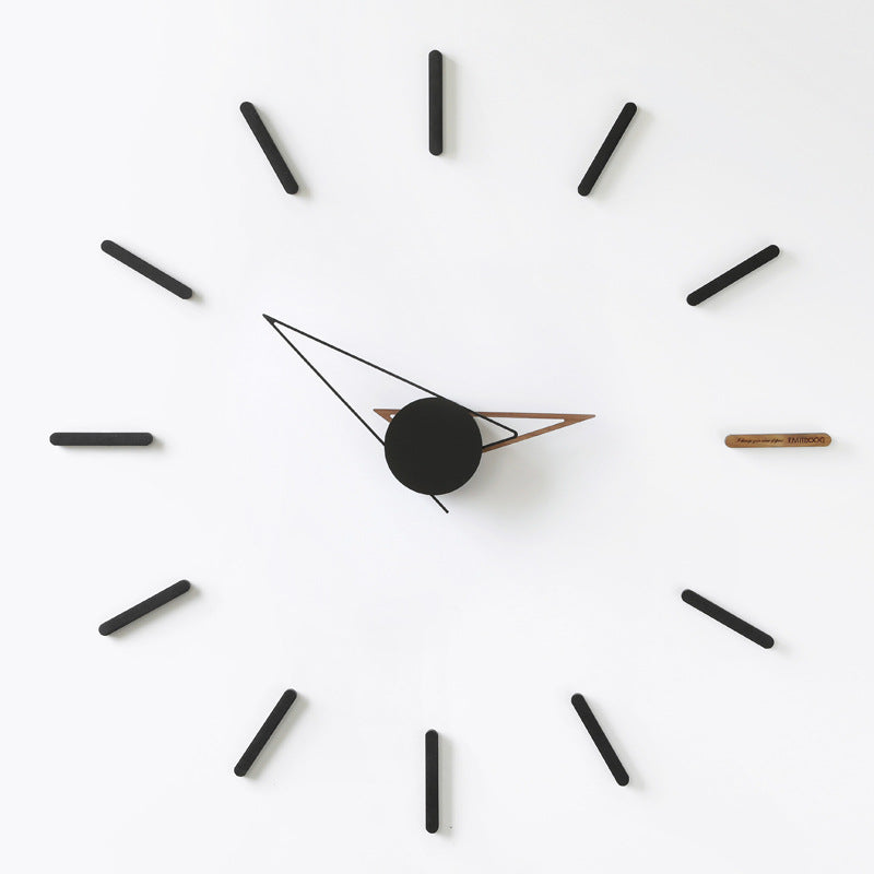 Wozoom House Quasi Background Wall Decoration Clock Wall Clock Living Room Nordic Light Luxury Clock Wall Hanging Creative Modern Style PearlNestDecor.com