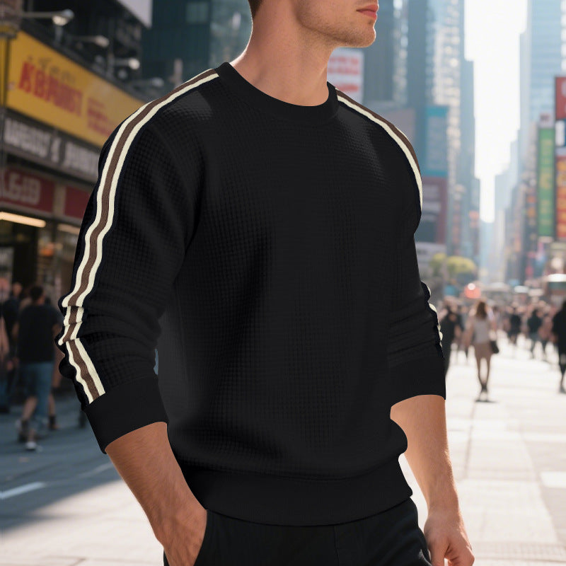 Casual Men's Loose Round Neck Sweater Thin LadyShow.Store