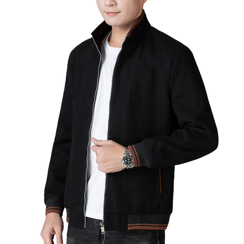 Autumn Clothing Coat Men's Woolen Fleece Jacket Top Best YouTube Store
