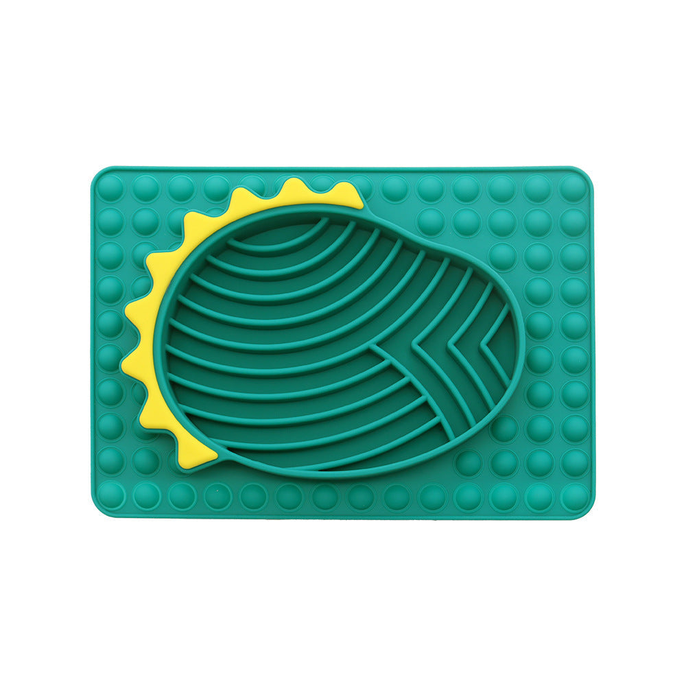 Slow Feeder Dog Bowls Stable Slow Feeder Licking Mat For Pets Slow Eating Smooth Texture Lick Pad For Pet Dog Puppy Cat Kitten Pets Fashion