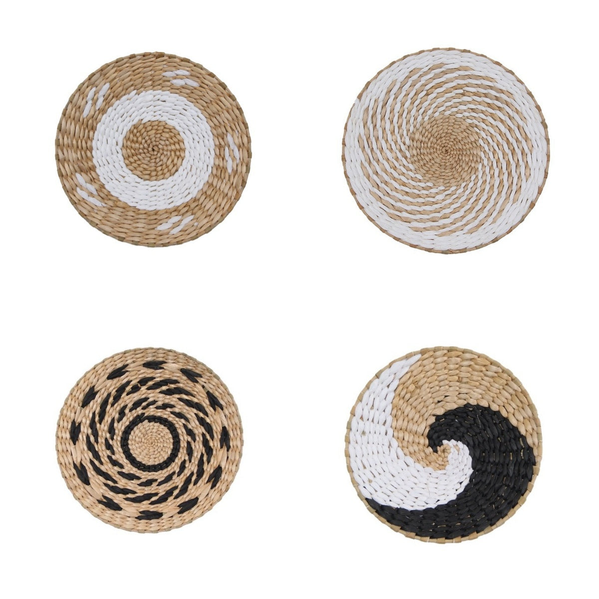 Woven Straw Wall Decor Round Living Room Ornament Wall Hanging PearlNestDecor.com