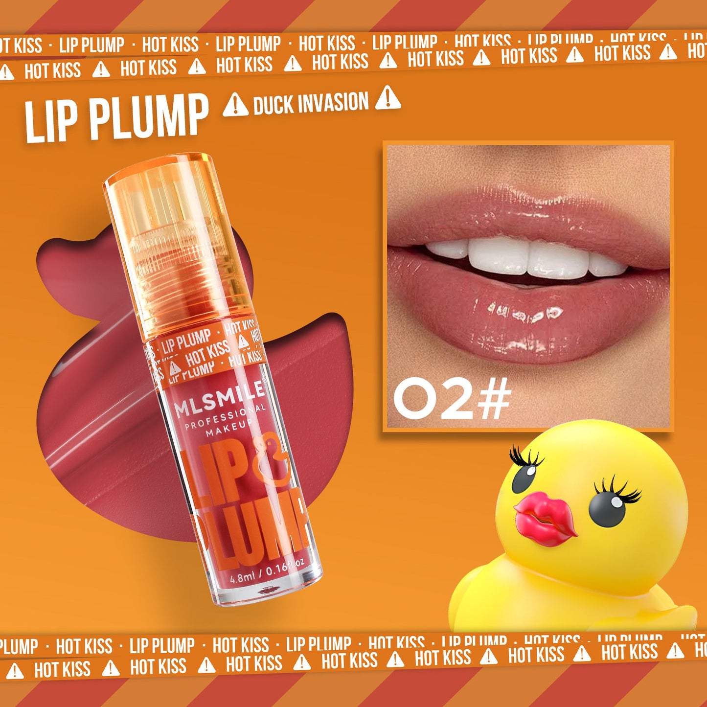 Duck Lip Gloss Mirror Lip Lacquer Pearlescent Liquid Lipstick LadyShow.Store