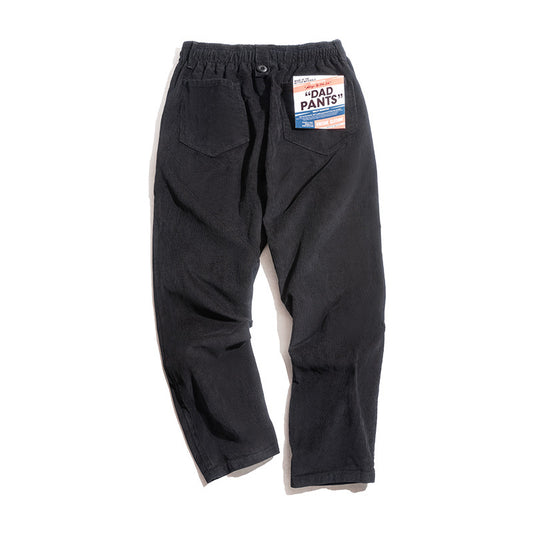 Men's Casual Khaki Corduroy Pants for Autumn/Winter Pi-Mart