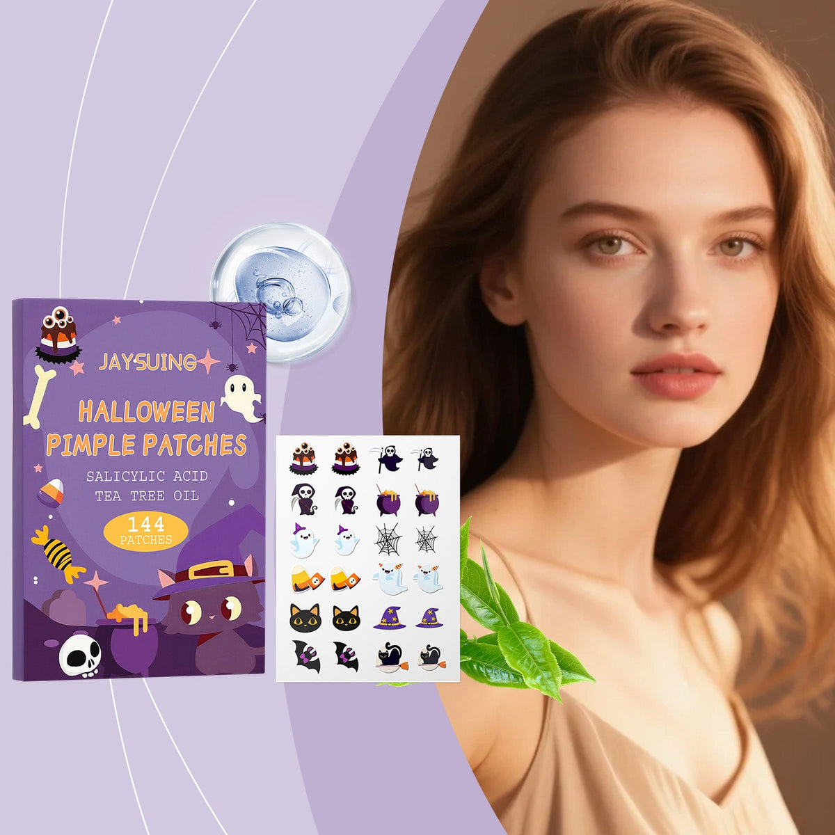 Halloween Acne Patch 144pcs 1box Tri Light Beauty
