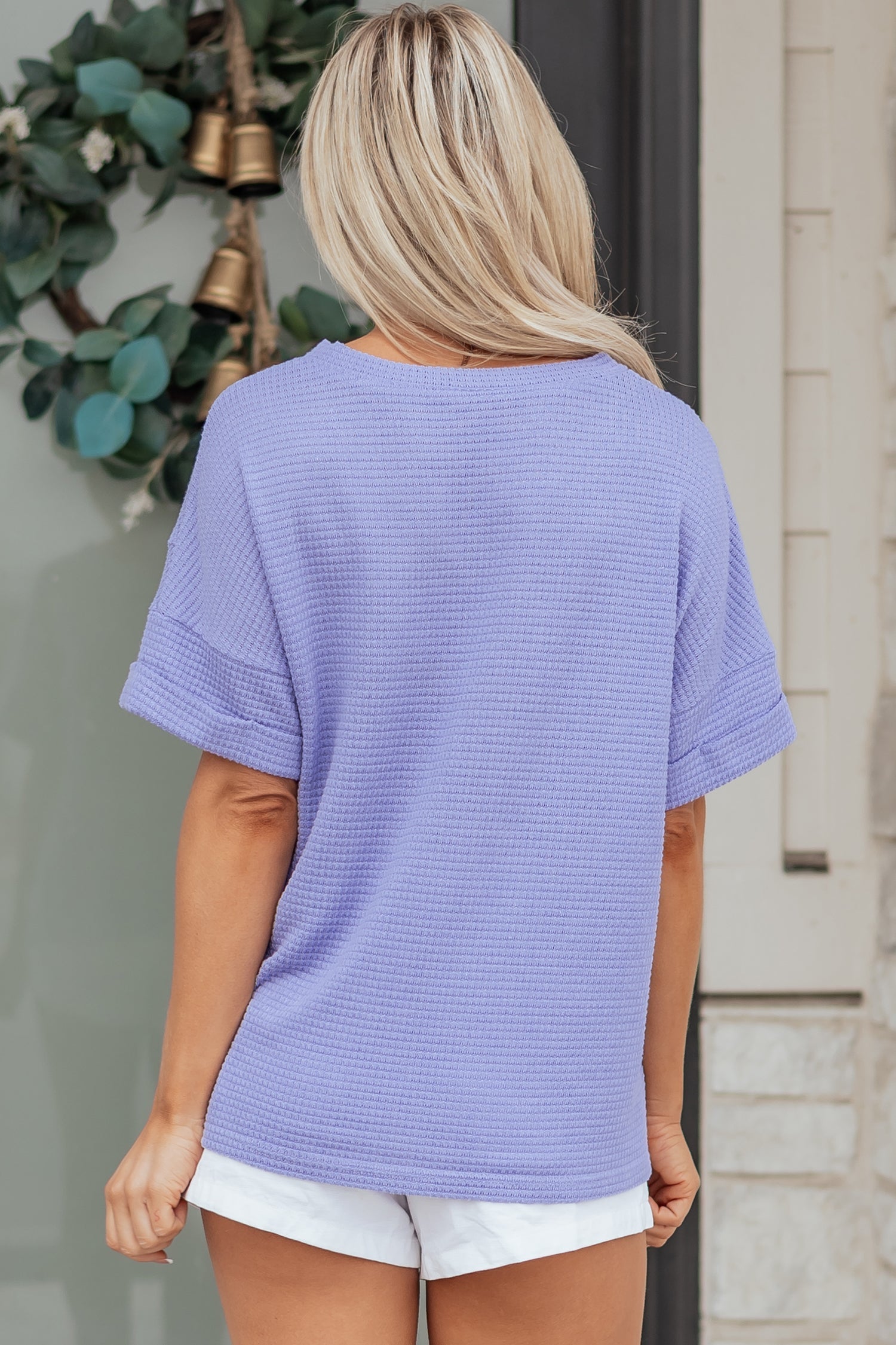 Nala Short Sleeve Knit Top LuxuryLifeWay Online Store