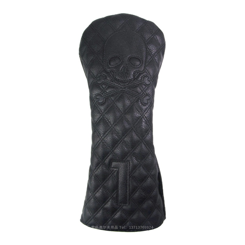 Black PU Leather Golf Club Headcovers Pi-Mart
