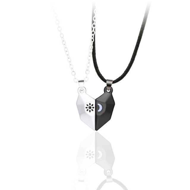 Korean Fashion Magnetic Couple Necklace Pi-Mart