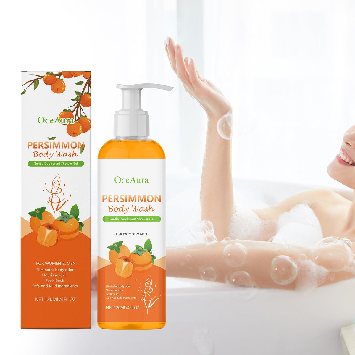 Nourishing Deodorant Body Shower Gel 120ml Box Tri Light Beauty